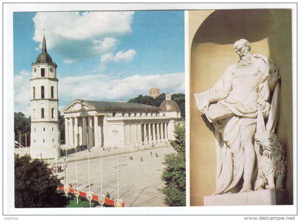 The Picture Gallery - former Cathedral - sculpture - Vilnius - 1983 - Lithuania USSR - unused - JH Postcards