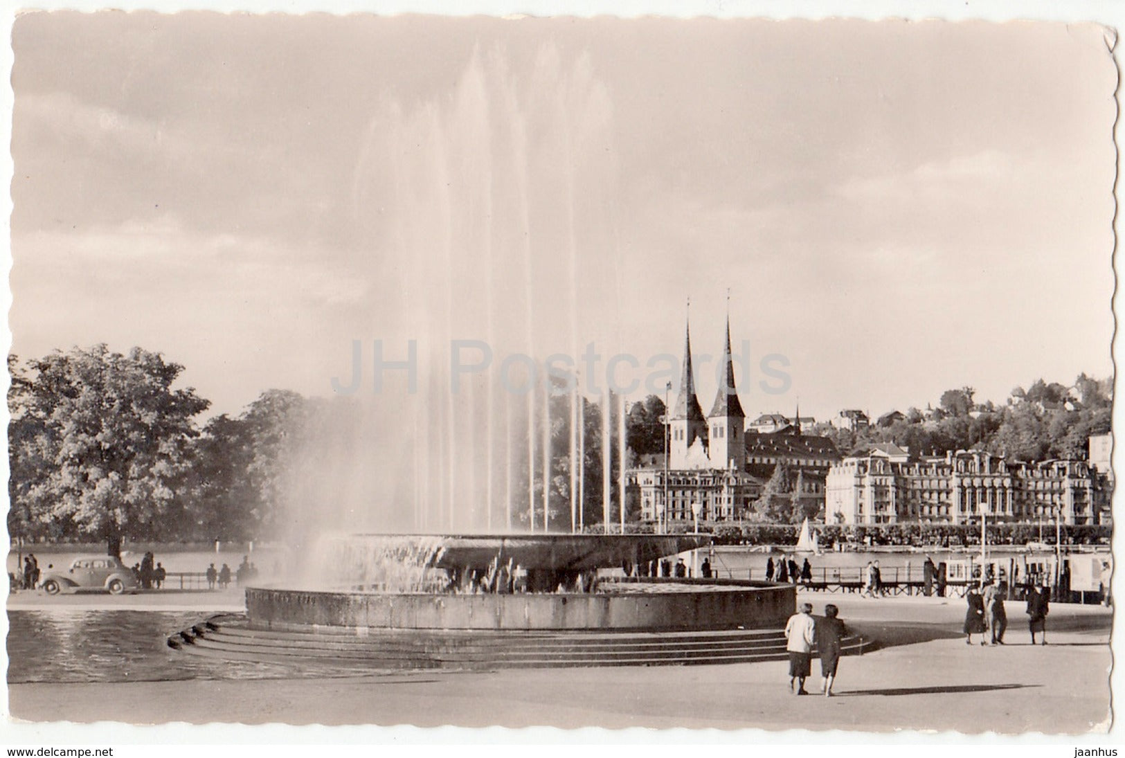 Luzern - Lucerne - Wagenbachbrunnen - fountain - 1107 - Switzerland - old postcard - unused - JH Postcards