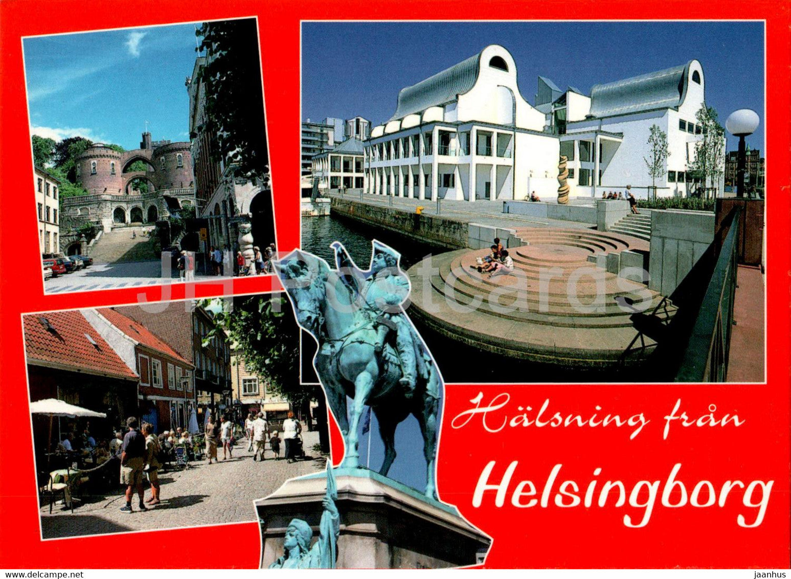 Halsning fran Helsingborg - multiview - 7313 - Sweden - unused - JH Postcards