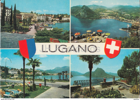 Vedute di Lugano - multiview - 1971 - Switzerland - used - JH Postcards