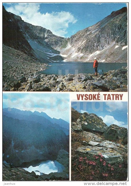 Krivanske Zelene pleso - Vazecka valley - Vysoke Tatry - High Tatras - Czechoslovakia - Slovakia - used 1985 - JH Postcards