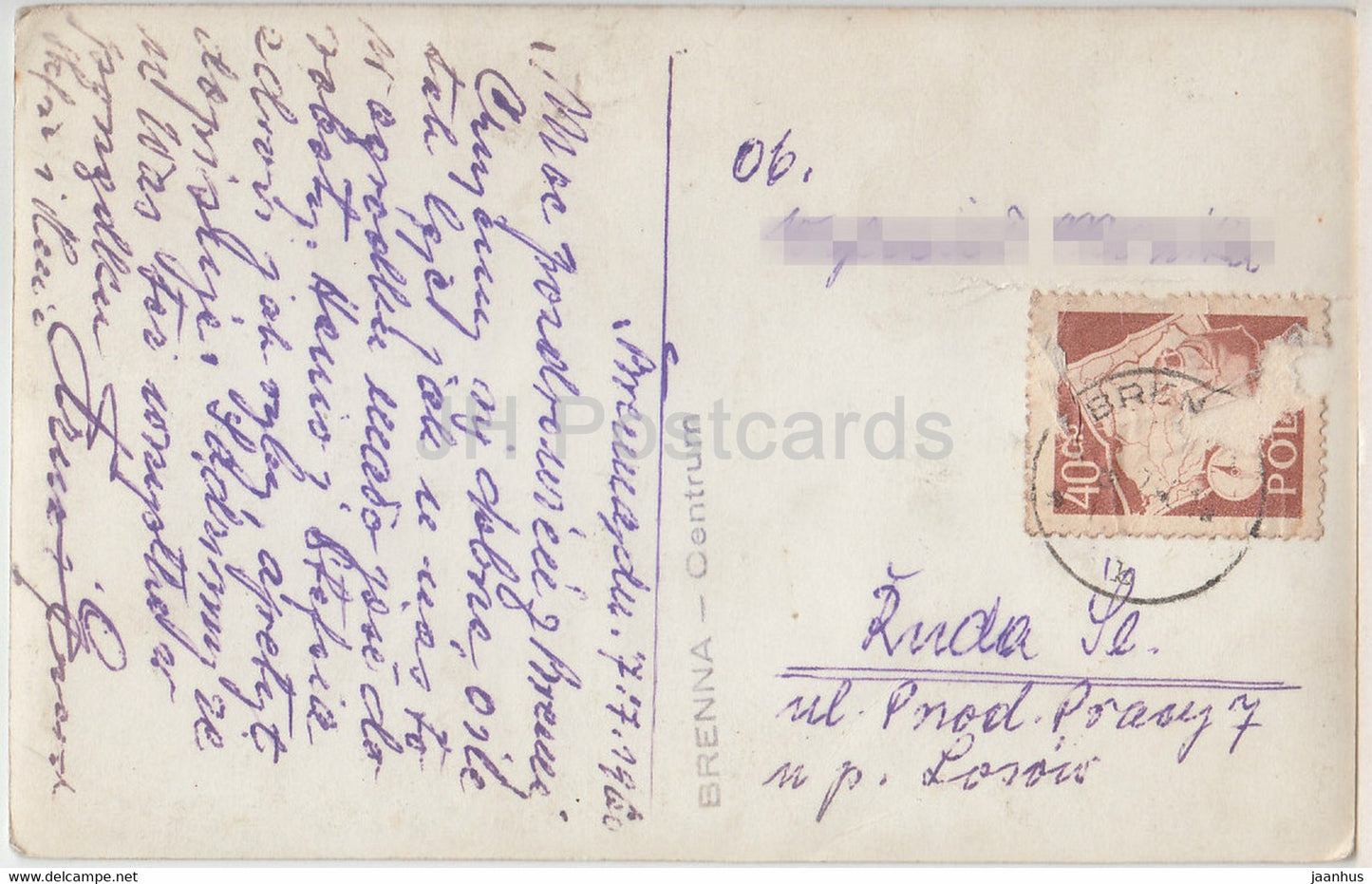 Brenna - centrum - church - 1960 - Poland - used