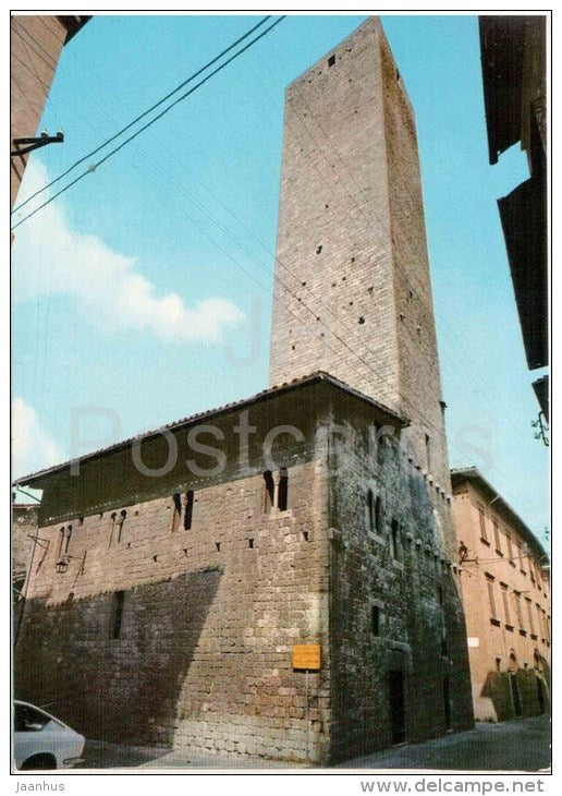 Palazetto Longobardo e Torre degli Ercolani - palace - tower - Ascoli Piceno - Marche - 72 - Italia - Italy - unused - JH Postcards