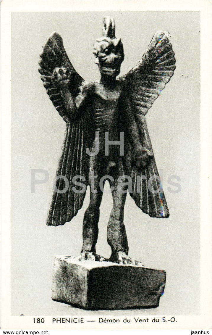 Phenicie - Demon du Vent du S O - 180 - Phoenicia - ancient - old postcard - France - unused - JH Postcards