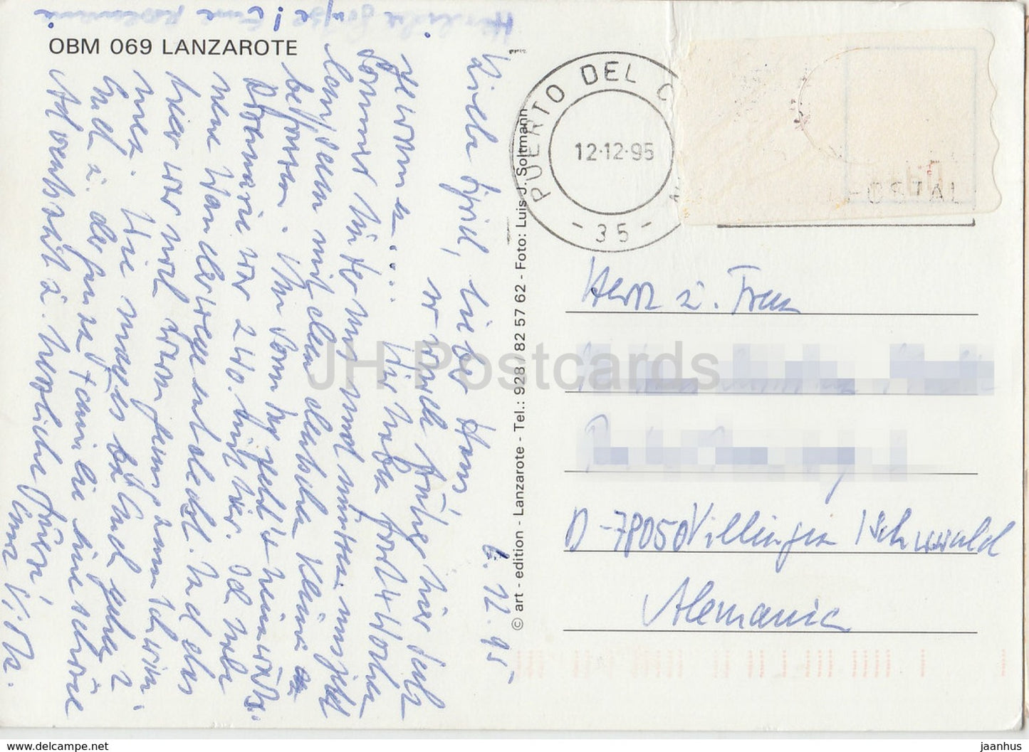 Isla de Lanzarote - mine de sel - 1995 - Espagne - occasion