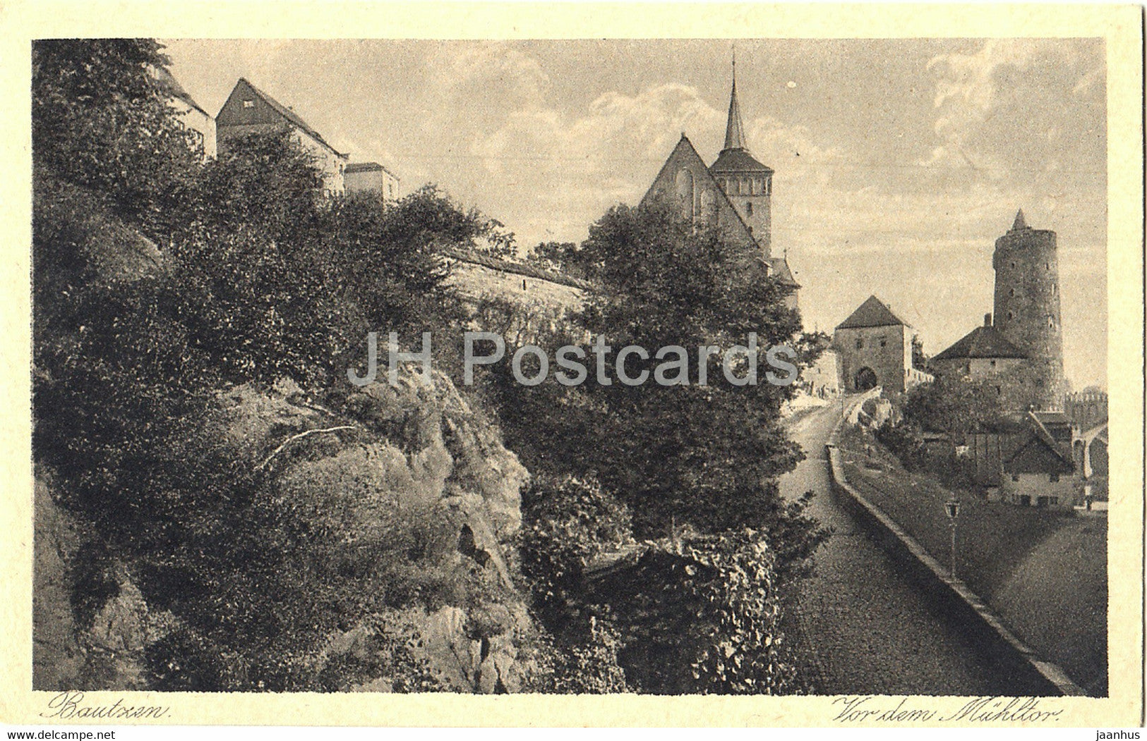 Bautzen - Vor dem Muhltor - Deutsche Heimatbilder - old postcard - Germany - unused - JH Postcards