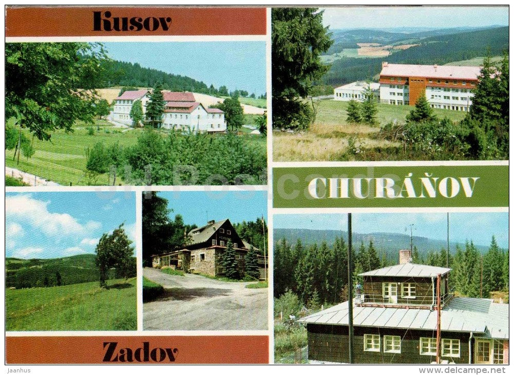 Kusov - Churanov - Zadov - Sumava - Czechoslovakia - Czech - used 1975 - JH Postcards