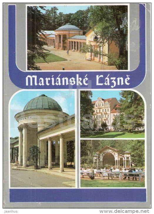 Marianske Lazne - Marienbad - town views - architecture - Czechoslovakia - Czech - used 1984 - JH Postcards