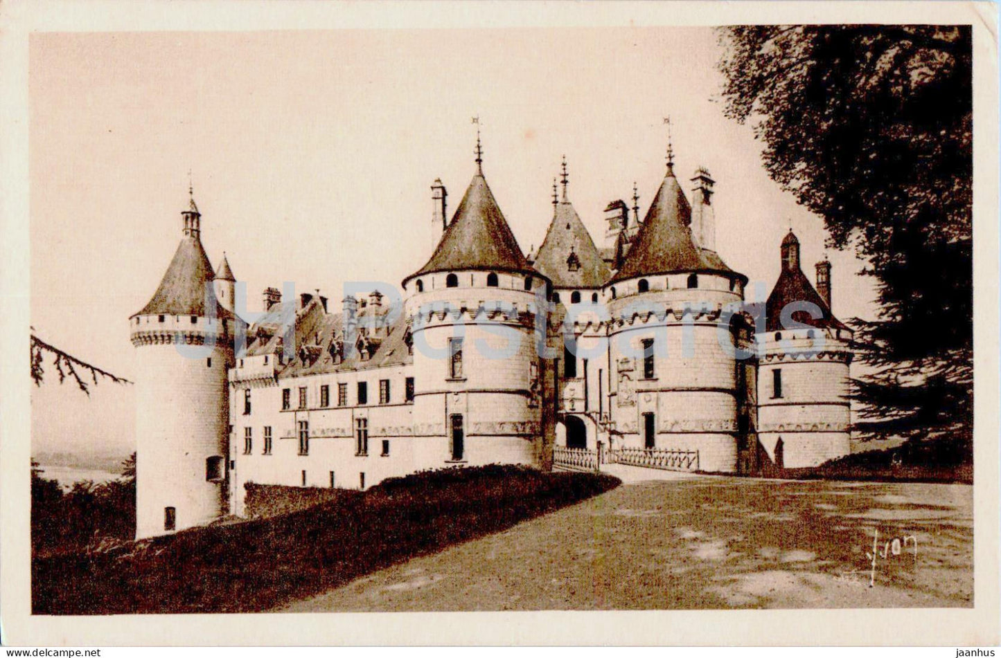 Chateaux de la Loire - Chateau de Chaumont - castle - La Douce France - 57 - old postcard - France - unused - JH Postcards