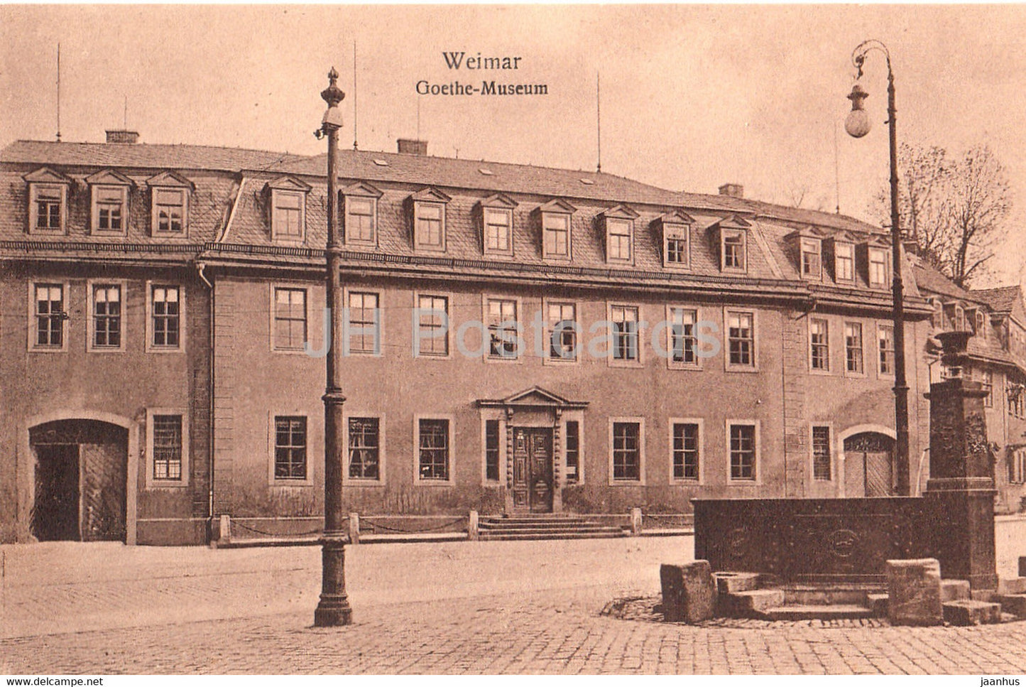 Weimar - Goethe Museum - 62157 - old postcard - Germany - unused - JH Postcards