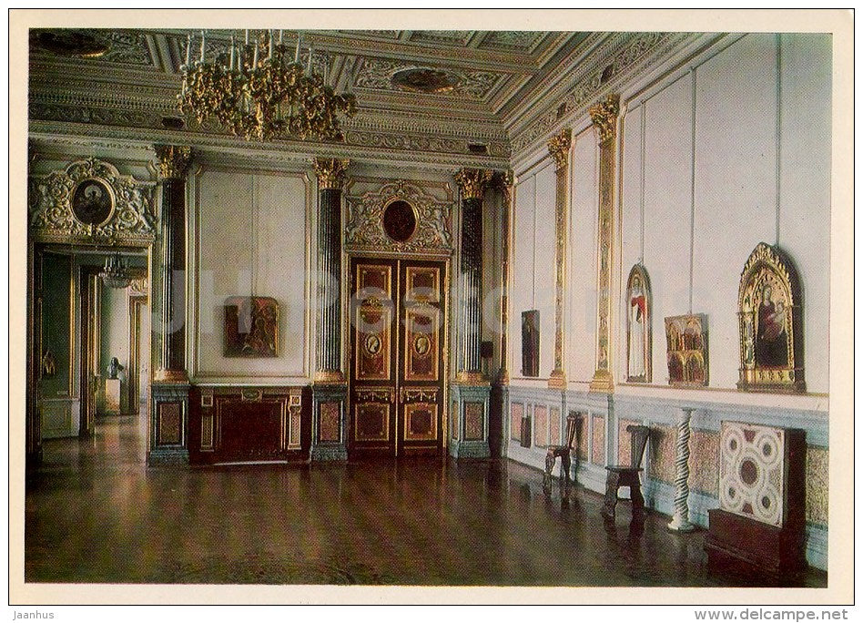 Room of Early Renaissance Art - Hermitage Interiors - St. Petersburg - Leningrad - 1982 - Russia USSR - unused - JH Postcards