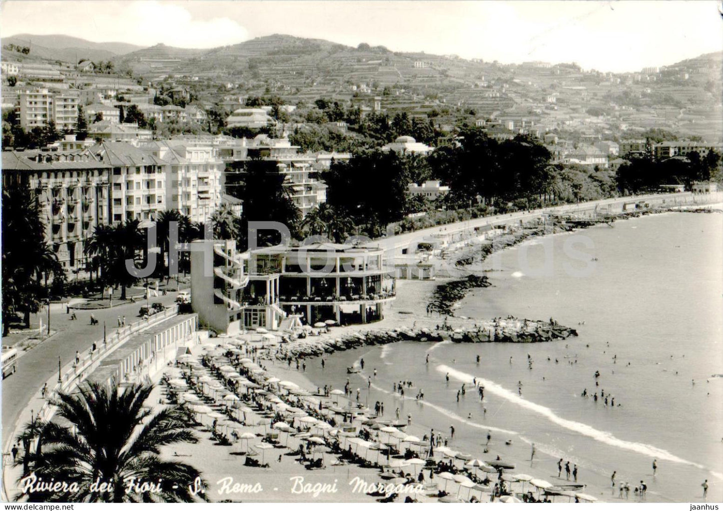 Sanremo - San Remo - Riviera dei Fiori - Bagni Morgana - beach - 724 - 1960 - Italy - used - JH Postcards