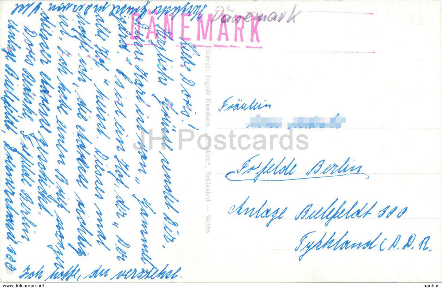 Gammelgaard - old postcard - Denmark - used