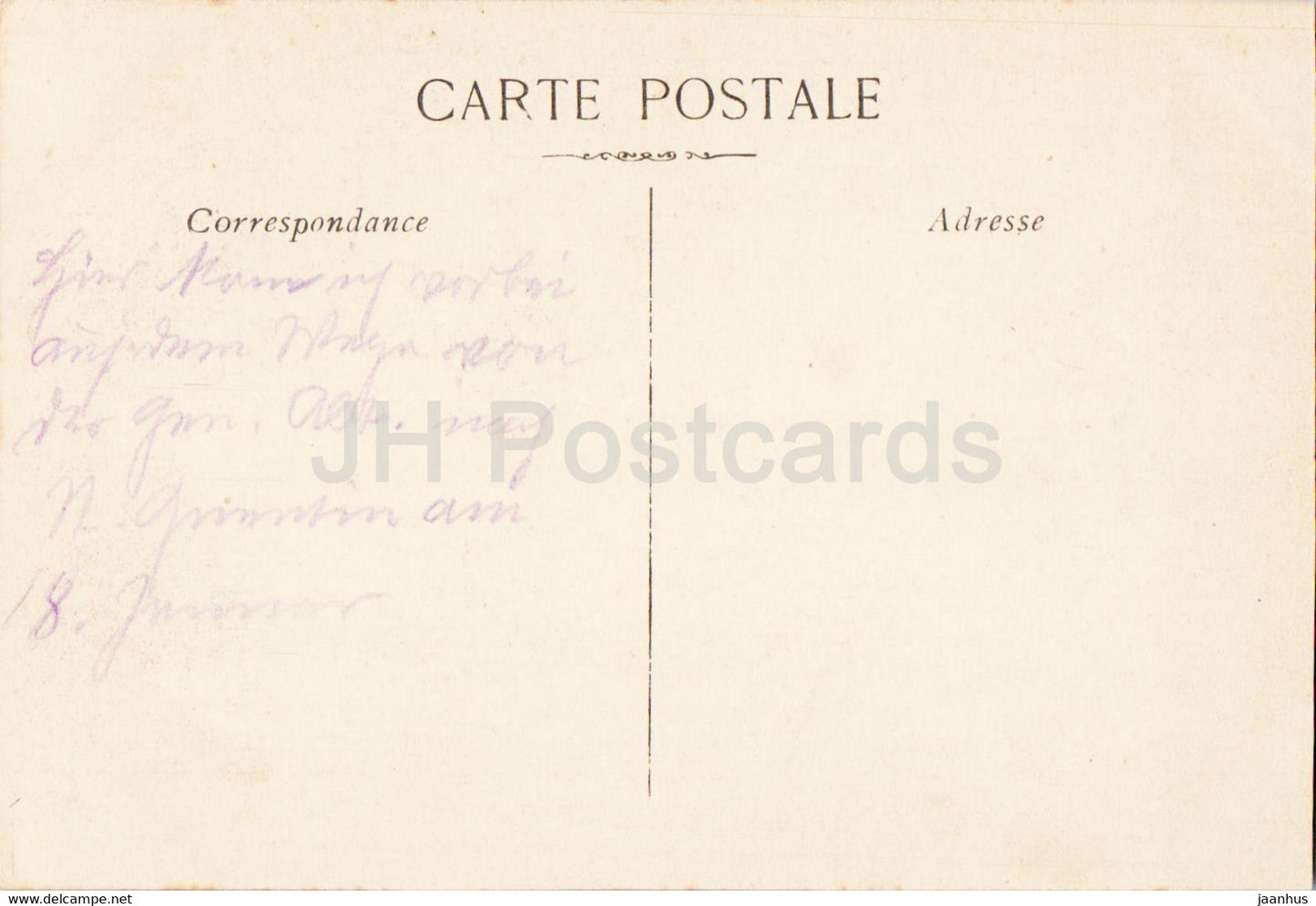 Le Chateau de Fayet - castle - old postcard - France - unused