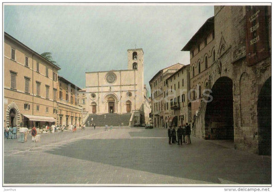La Piazza - Todi - Perugia - Umbria - 14/46 - Italia - Italy - unused - JH Postcards