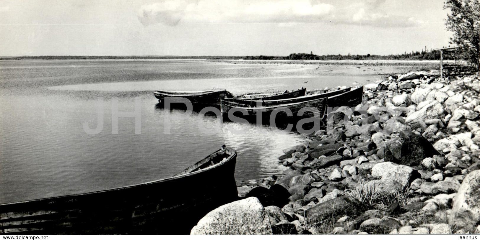 Solovetsky Islands - coast of the White Sea - boat - 1974 - Russia USSR - unused - JH Postcards