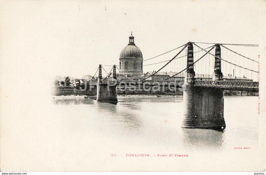 Toulouse - Pont St Pierre - bridge - 26 - old postcard - France - unused - JH Postcards