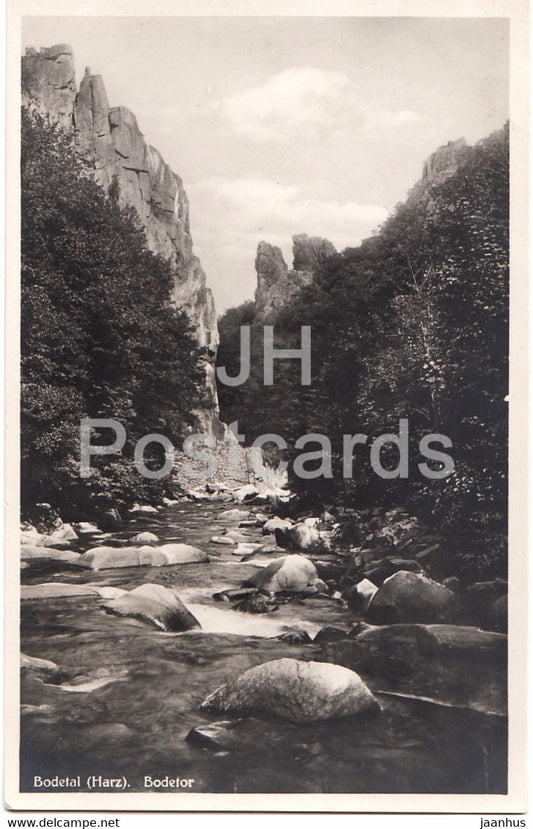 Bodetal Harz - Bodetor - 603 - old postcard - 1933 - Germany - used - JH Postcards