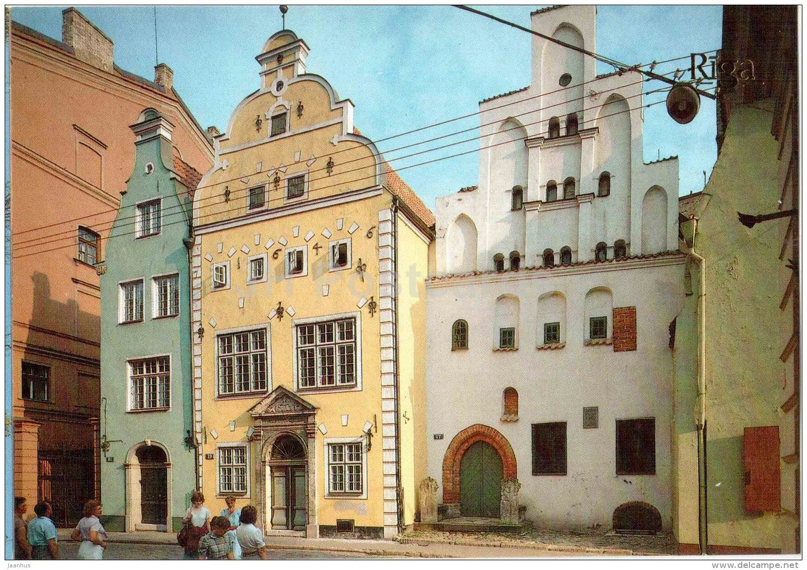 The dwelling houses Three Brothers - Old Town - Riga - 1989 - Latvia USSR - unused - JH Postcards