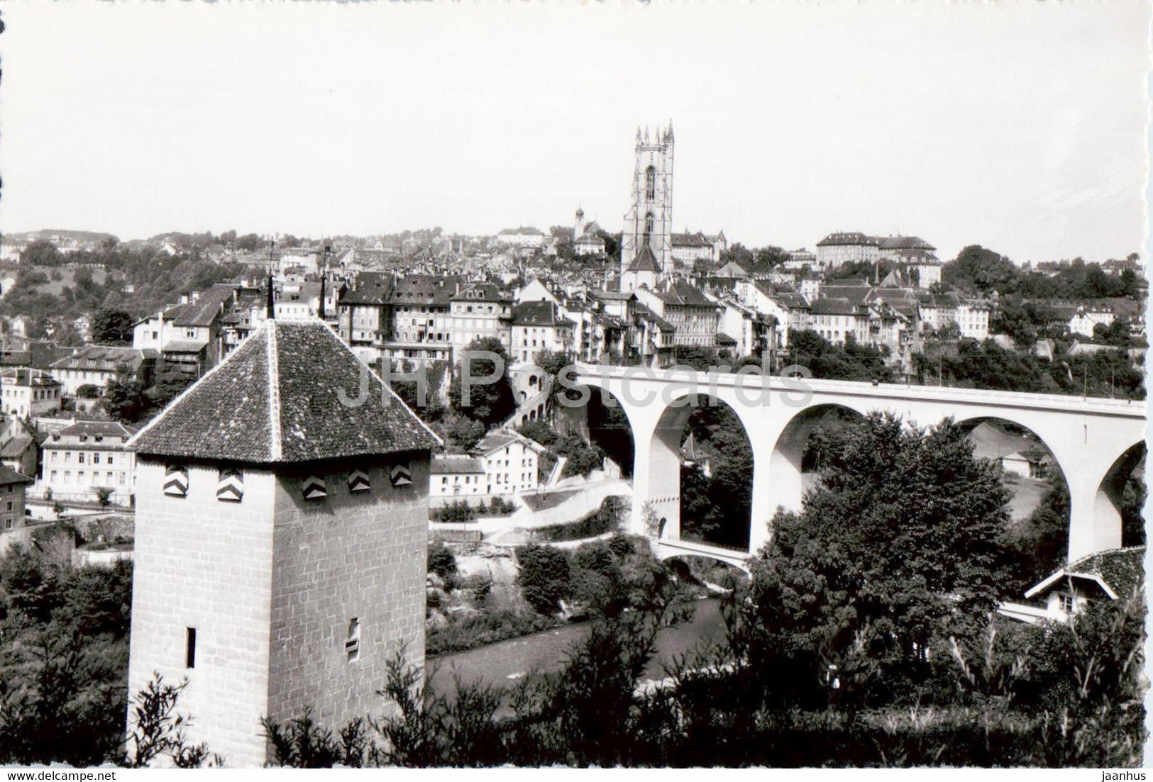 Fribourg - 1111 - old postcard - 1946 - Switzerland - used - JH Postcards