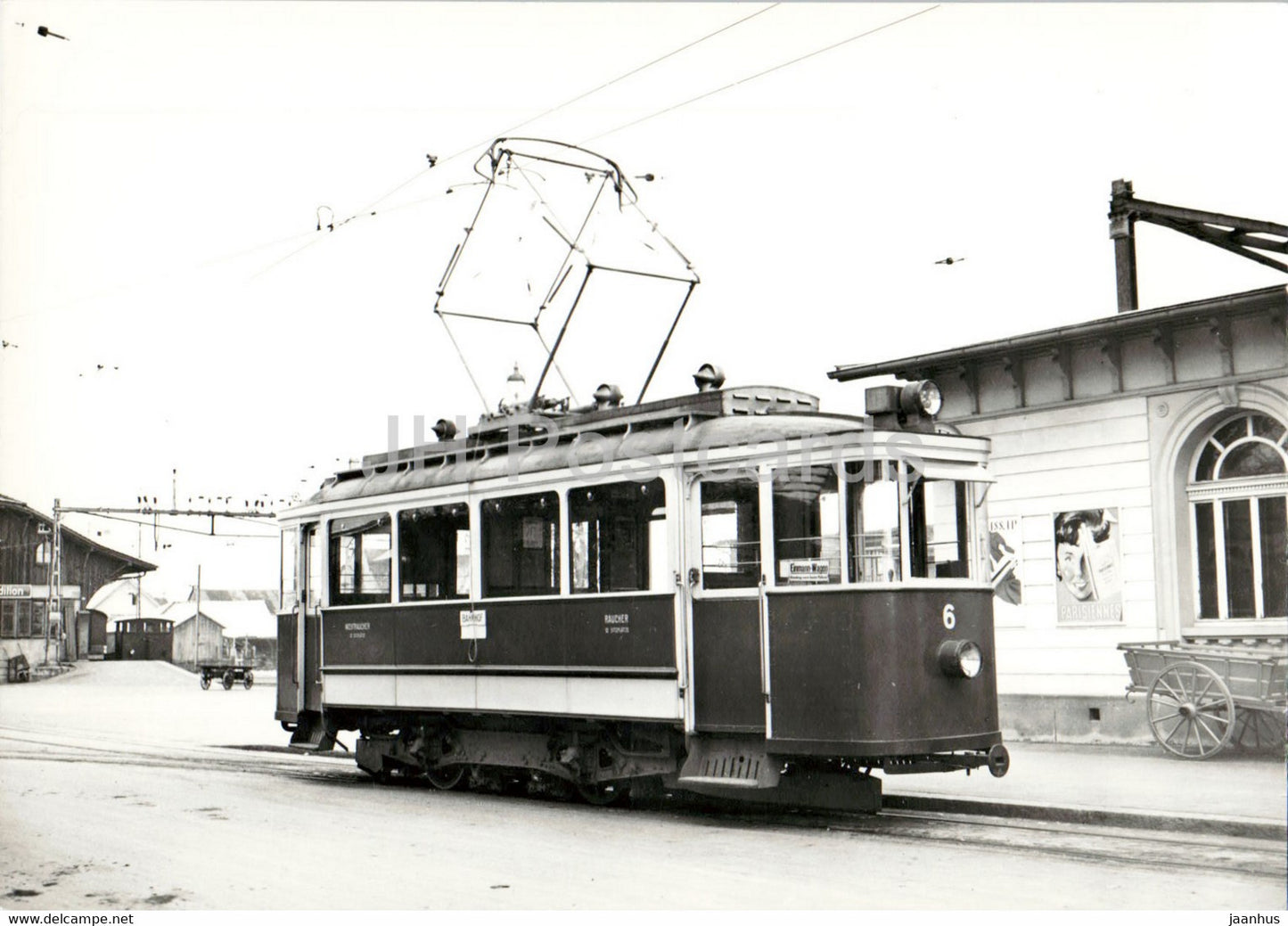 Altstatten SBB - tram - old postcard - Switzerland - unused - JH Postcards