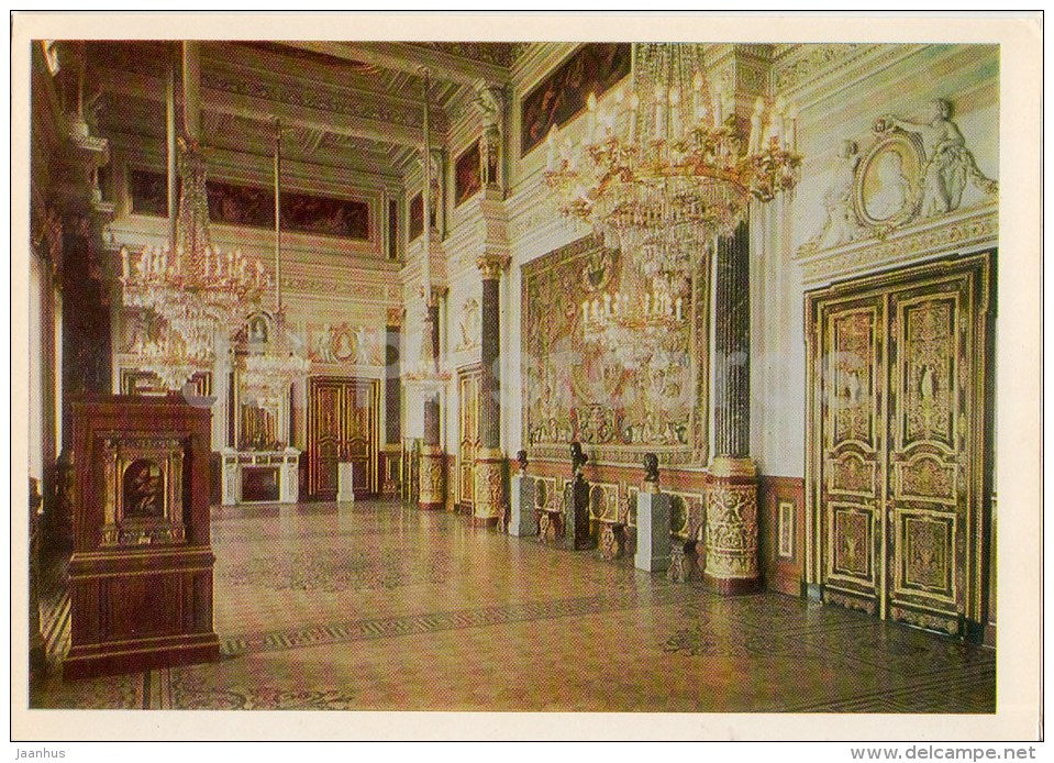 The Leonardo Room in Old Hermitage - Hermitage Interiors - St. Petersburg - Leningrad - 1982 - Russia USSR - unused - JH Postcards