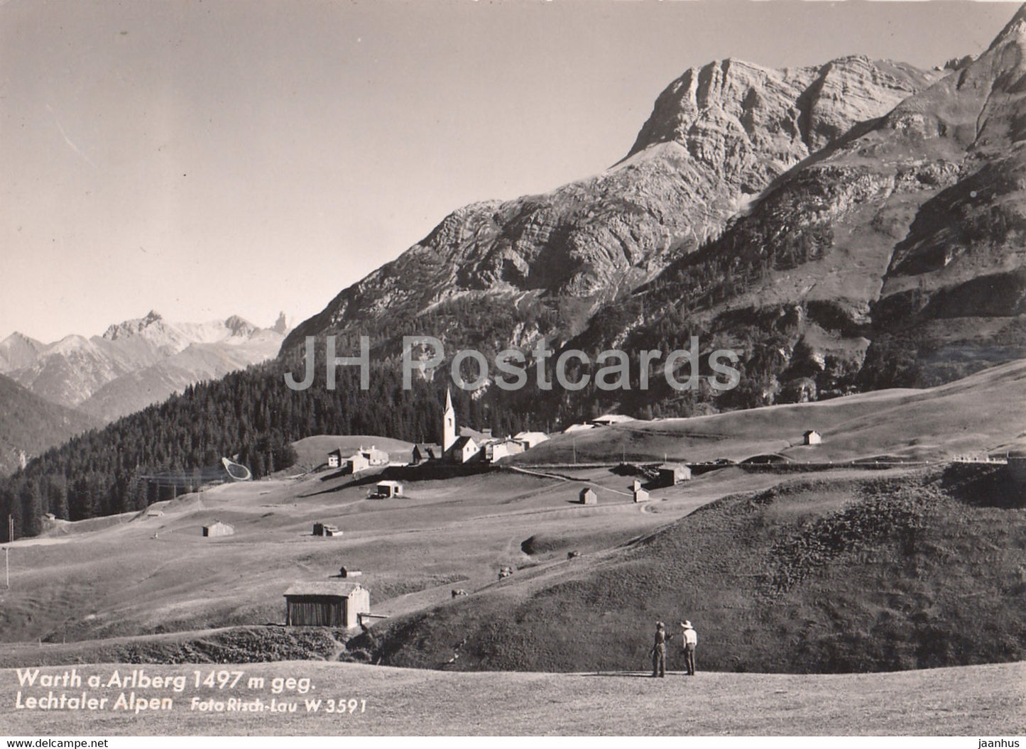 Warth a Arlberg 1497 m - Lechtaler Alpen - Austria - used - JH Postcards