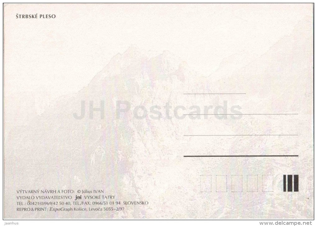 Strbske Pleso - mountains - Slovakia - unused - JH Postcards