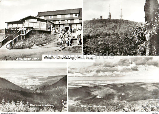 Grosser Inselsberg - Berggasthof Stohr - Thur Wald - 1983 - Germany DDR - used - JH Postcards