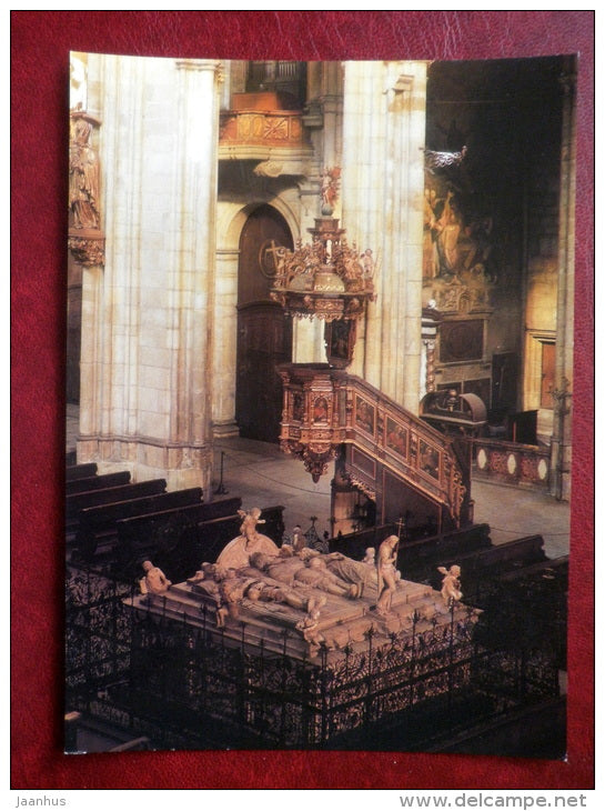 Royal Mausoleum in the Cathedral of St. Vitus at Prague Castle - Prague - CZECH REPUBLIC, CZECHOSLOVAKIA - unused - JH Postcards