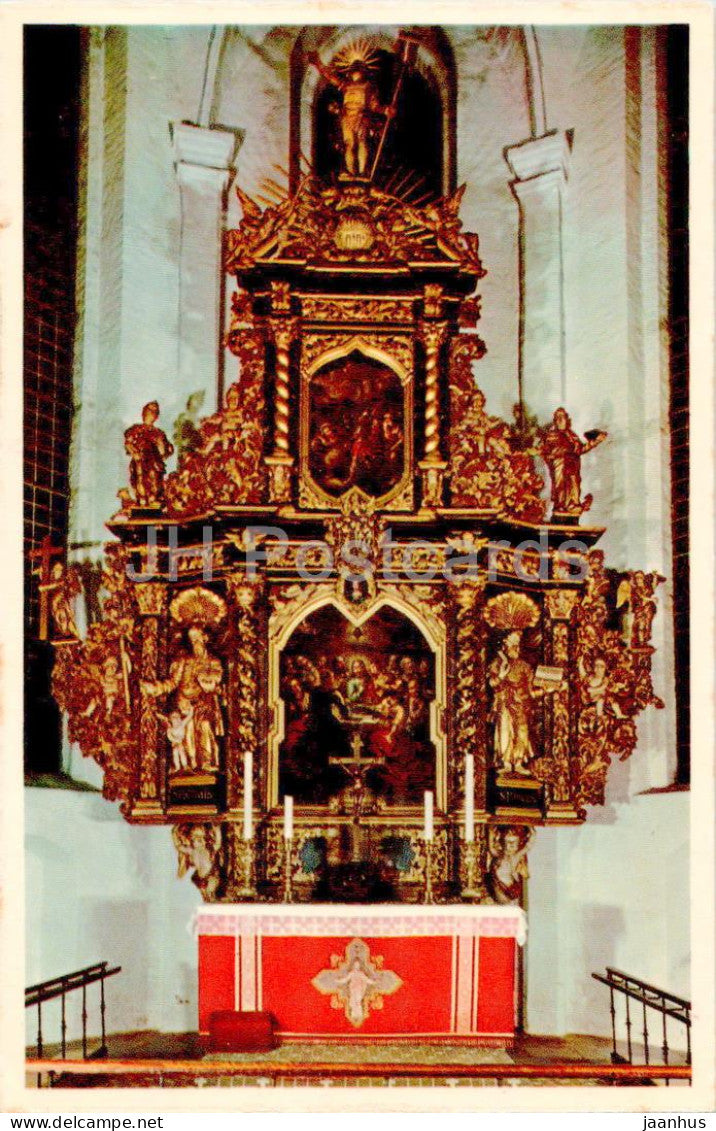 Tonder Kirke - Alteret - altar - church - 6700 - Denmark - used - JH Postcards