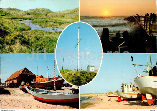 Vorupor - boat - multiview - 8183 - Denmark - used - JH Postcards