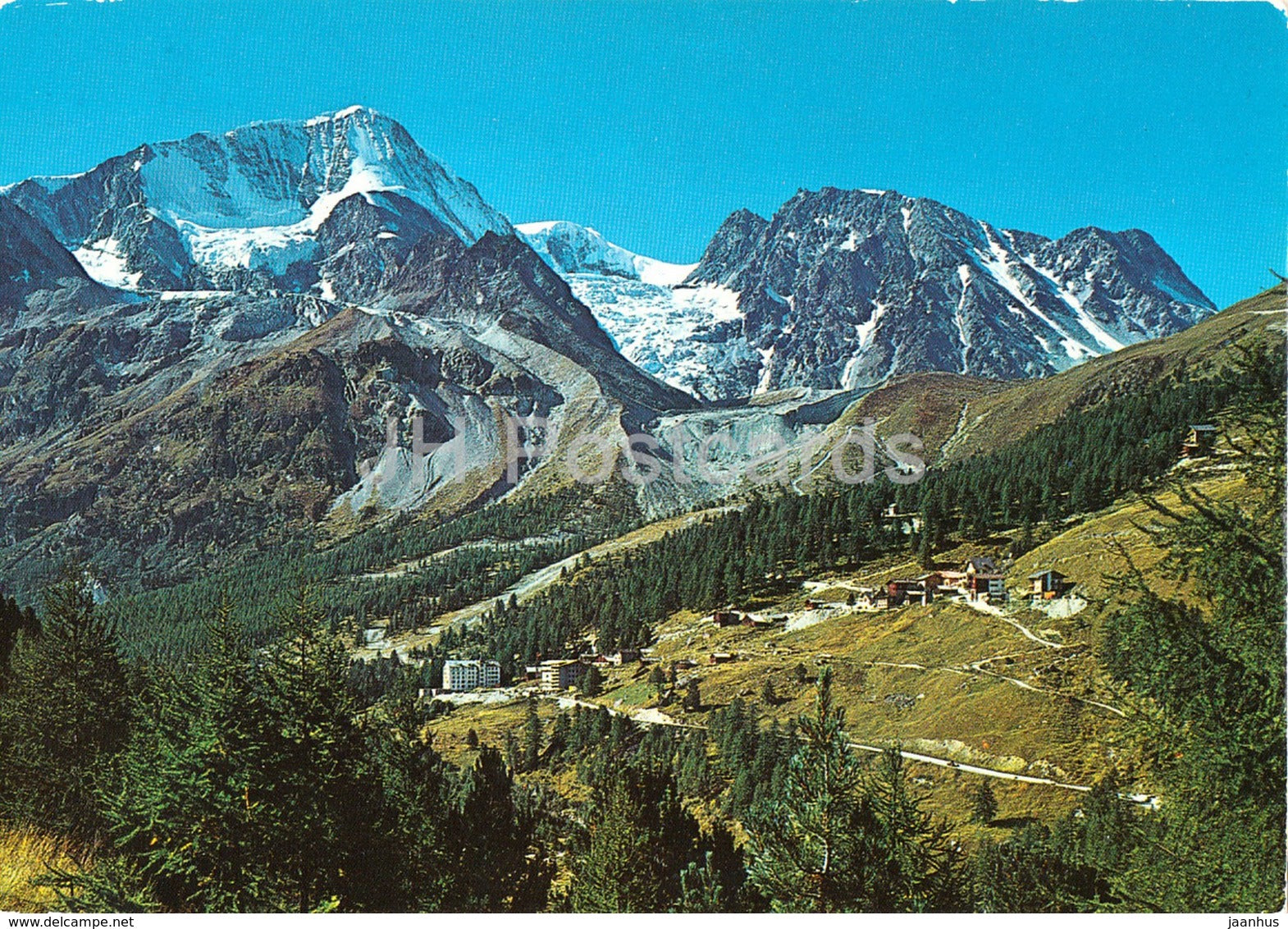 Arolla 2000 m - Valais - Pigne d'Arolla - la Serpentine - Tsena Refien - 52963 - 1974 - Switzerland - used - JH Postcards