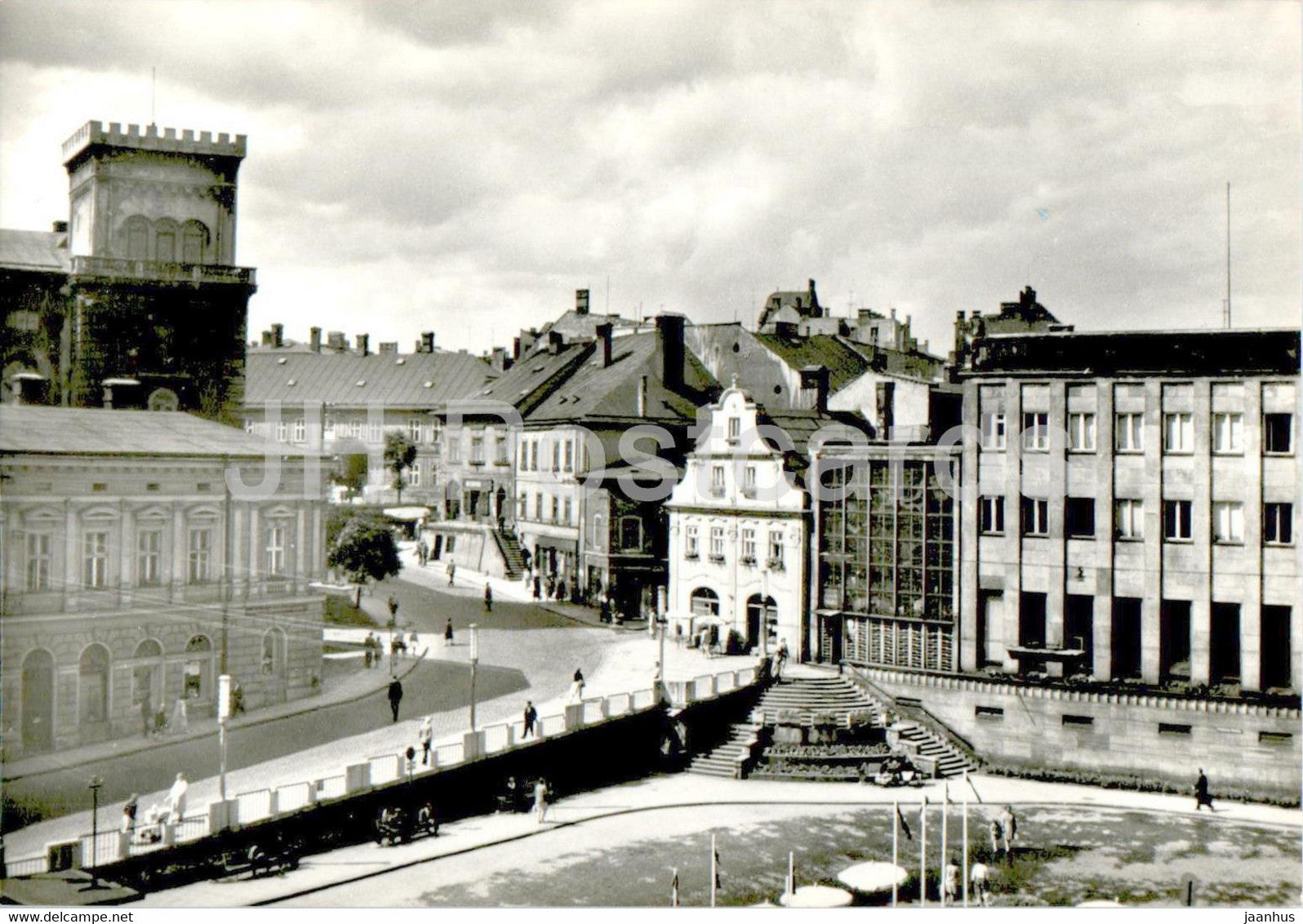 Bielsko Biala - Plac Boleslawa Chrobrego - square - Poland - unused - JH Postcards