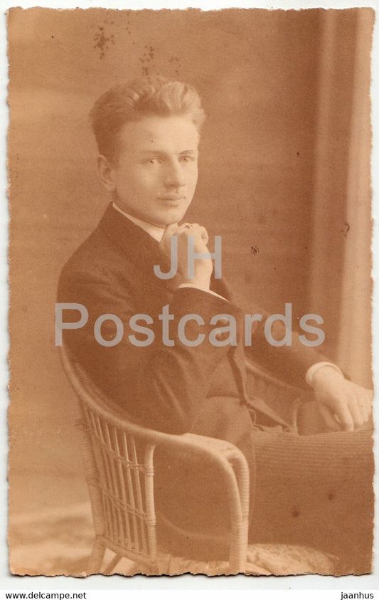 Young Man - Max Betermann - old postcard - Germany -  unused - JH Postcards