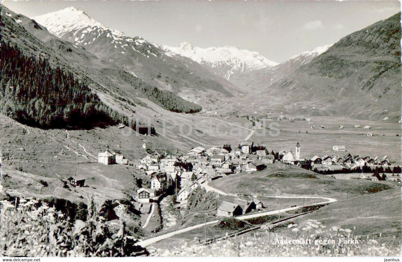 Andermatt gegen Furka - 1059 - 1962 - Switzerland - used - JH Postcards