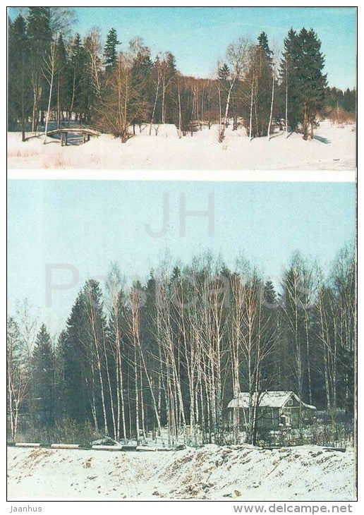 Winter - forest - Seasons - 1984 - Russia USSR - unused - JH Postcards