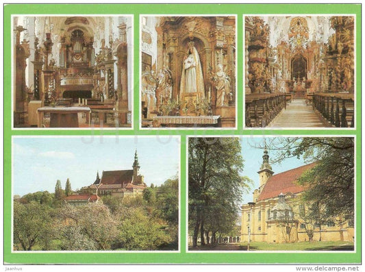 Neuzelle , Katholische Kirche - Orgel - Marienaltar - Altar - church - organ - Germany - 1990 gelaufen - JH Postcards