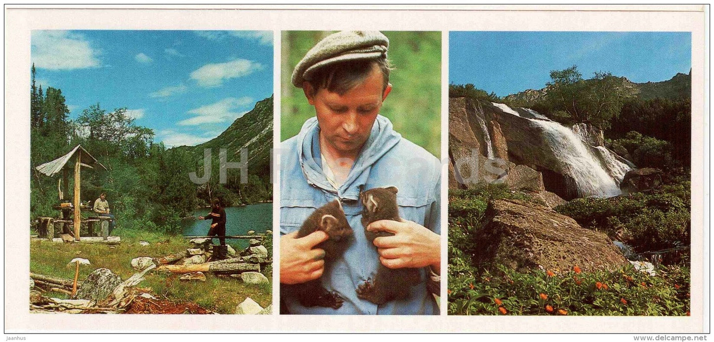 Barguzin Nature Reserve - Barguzinsky - sable - lake Baikal - 1978 - Russia USSR - unused - JH Postcards