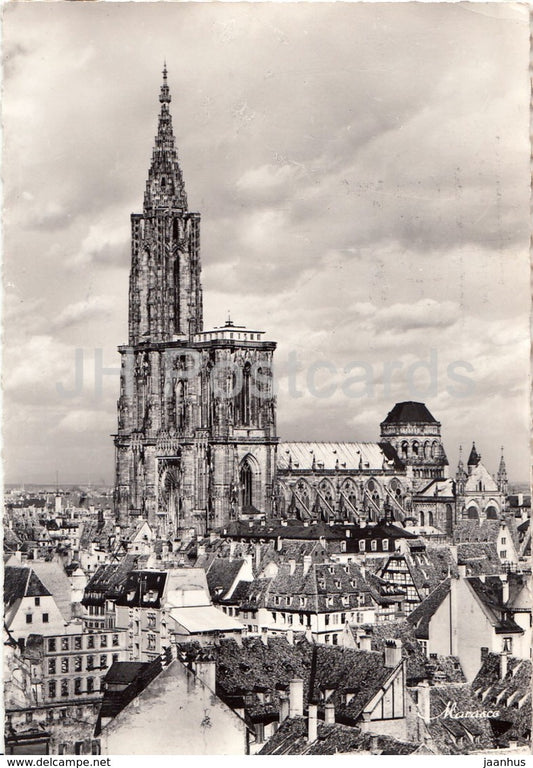 Strasbourg - La Cathedrale - cathedral - 97 - France - old postcard - used - JH Postcards