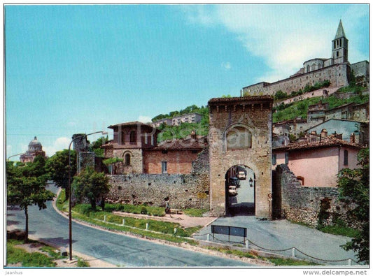 Porta Fratta o Amerina , Tempio di S. Fortunato - Todi - Perugia - Umbria - 84/III 972 - Italia - Italy - unused - JH Postcards
