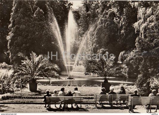 Polanica Zdroj - In the Spa Park - fountain - Poland - unused