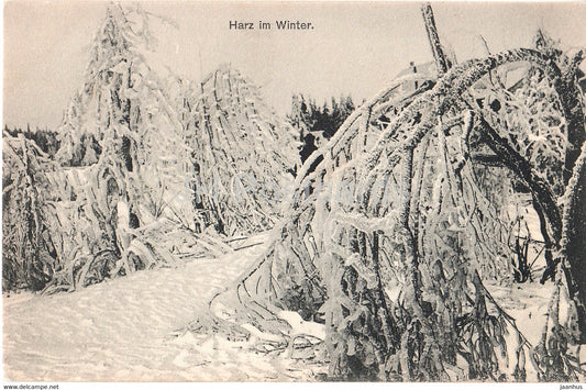 Harz im Winter - old postcard - Germany - unused - JH Postcards