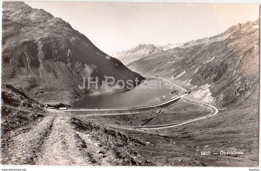 Oberalpsee - 5827 - Switzerland - old postcard - unused - JH Postcards