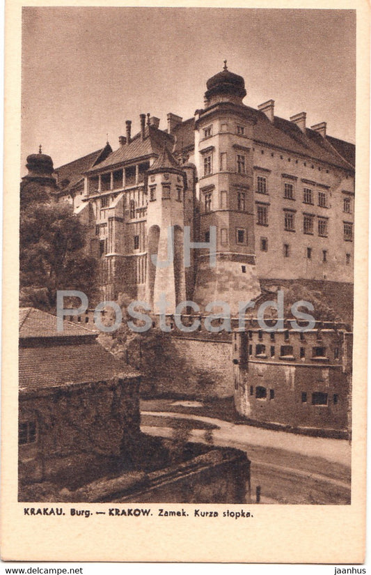 Krakau - Burg - Krakow - Zamek Kurza stopka - 14 - old postcard - Poland - unused - JH Postcards