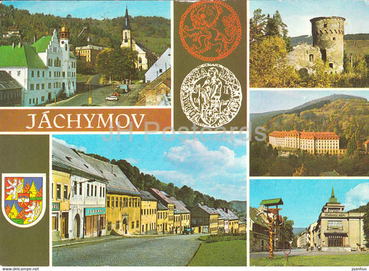 Jachymov - town view - multiview - 1972 - Czechoslovakia - Czech Republic - used - JH Postcards