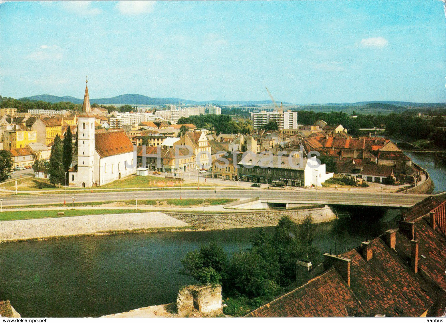 Strakonice - view from Strakonice castle - Czech Republic - Czechoslovakia - unused - JH Postcards