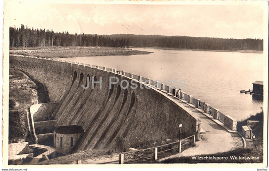 Wilzschtalsperre - Weiterswiese - old postcard - Germany - unused - JH Postcards