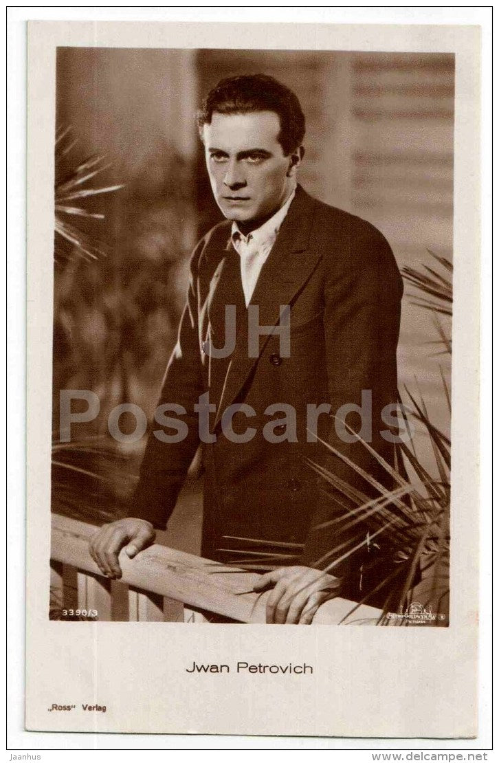 Iwan Petrovich - movie actor - film - 3390/3 - old postcard - Germany - unused - JH Postcards