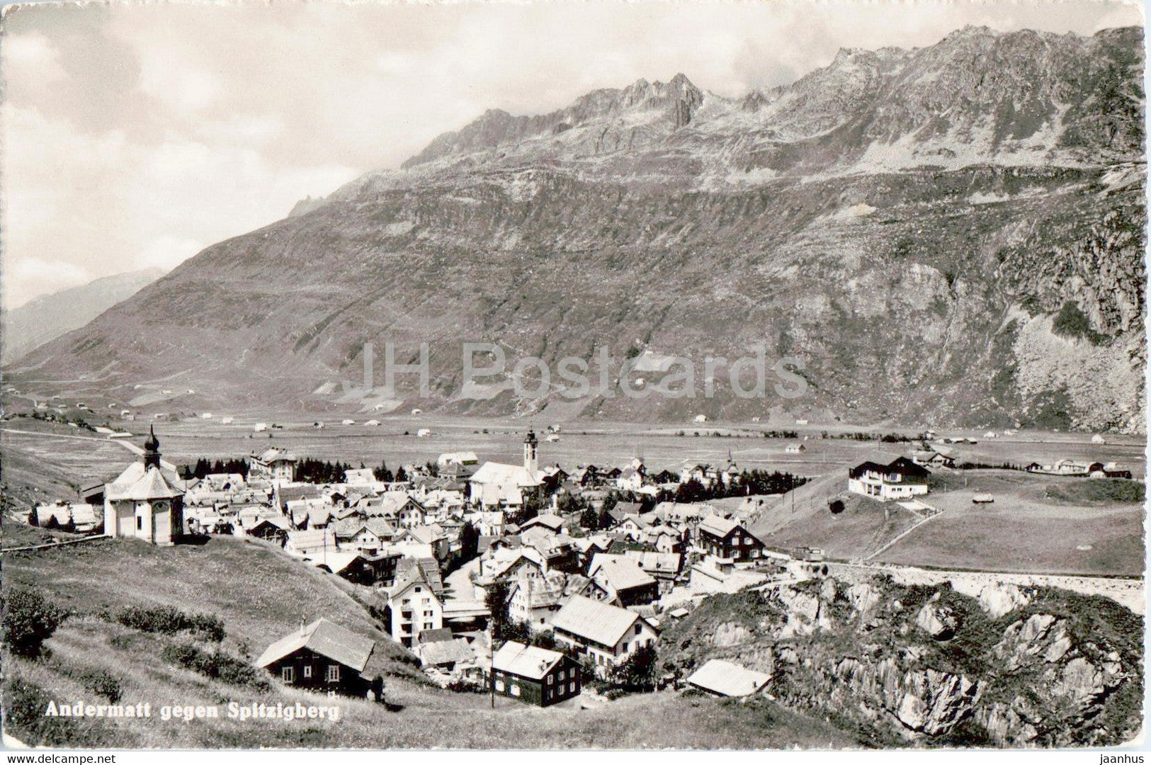 Andermatt gegen Spitzigberg - 9981 - old postcard - Switzerland - used - JH Postcards